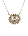 The Camilia Necklace (18k Yellow Gold and Morganite)