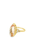 The Camilia Ring (18k Yellow Gold and Morganite)