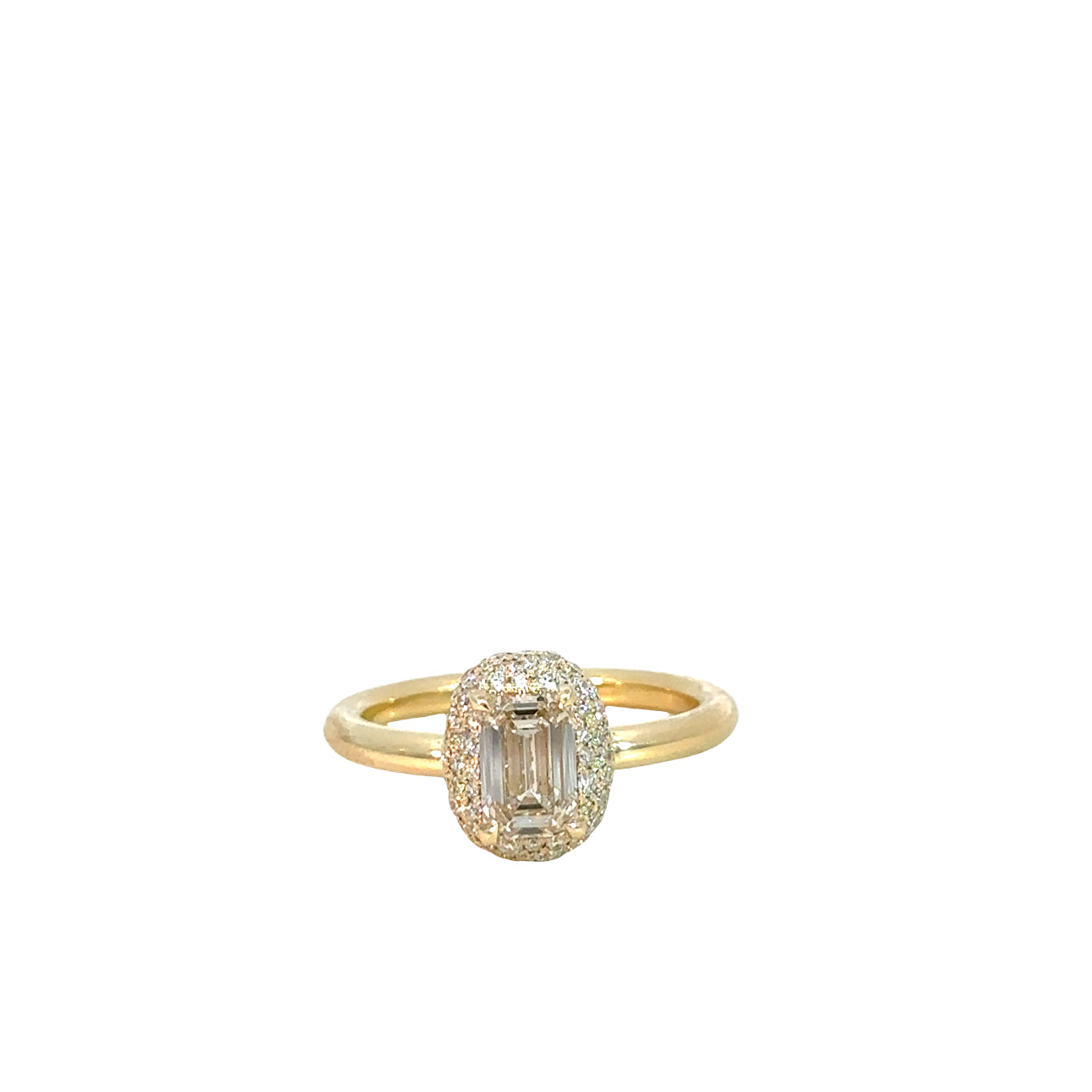 The Bam Bam Ring (14k Yellow Gold and Diamond)