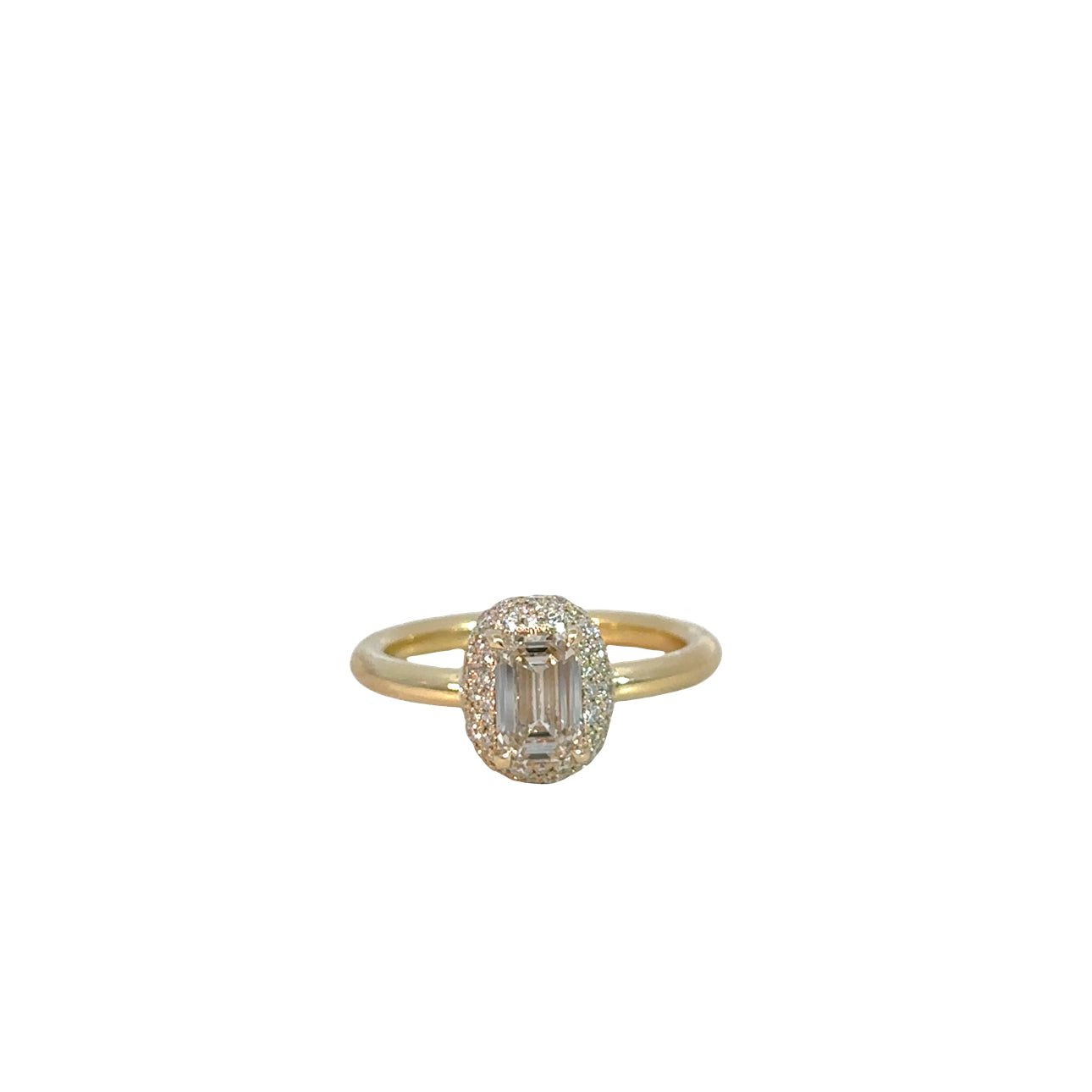 The Bam Bam Ring (14k Yellow Gold and Diamond)