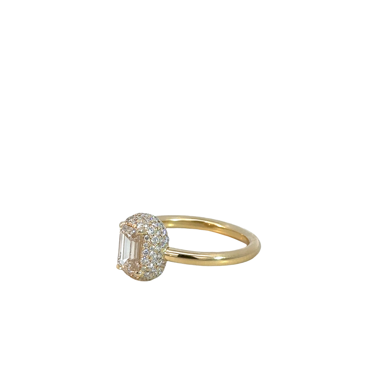 The Bam Bam Ring (14k Yellow Gold and Diamond)