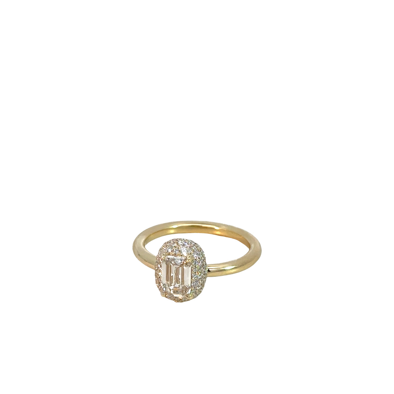 The Bam Bam Ring (14k Yellow Gold and Diamond)