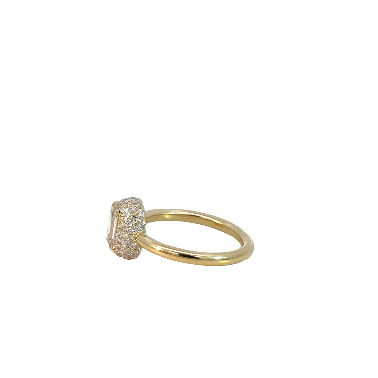The Bam Bam Ring (14k Yellow Gold and Diamond)