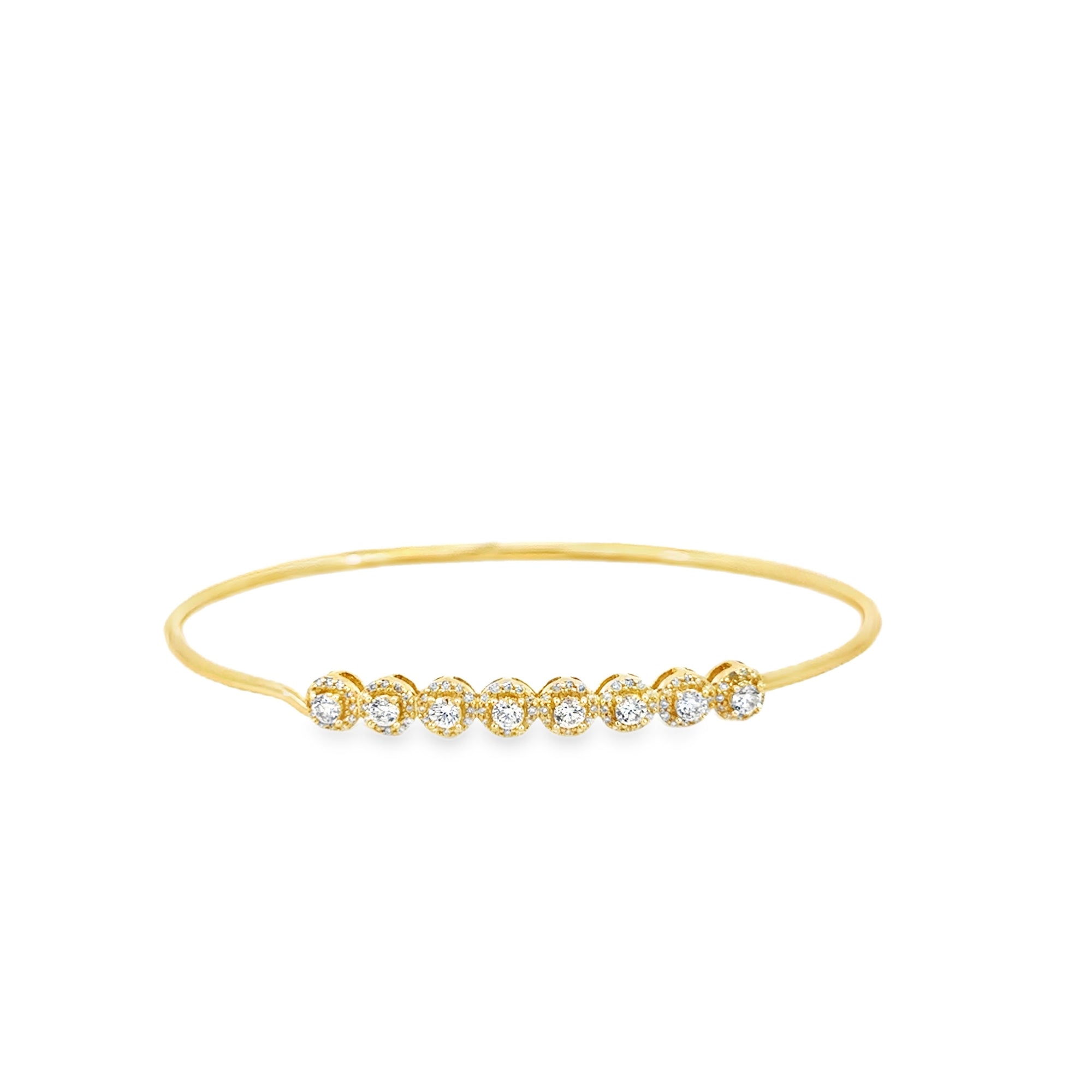 The Gemma Bracelet (14k Yellow Gold and Diamonds)