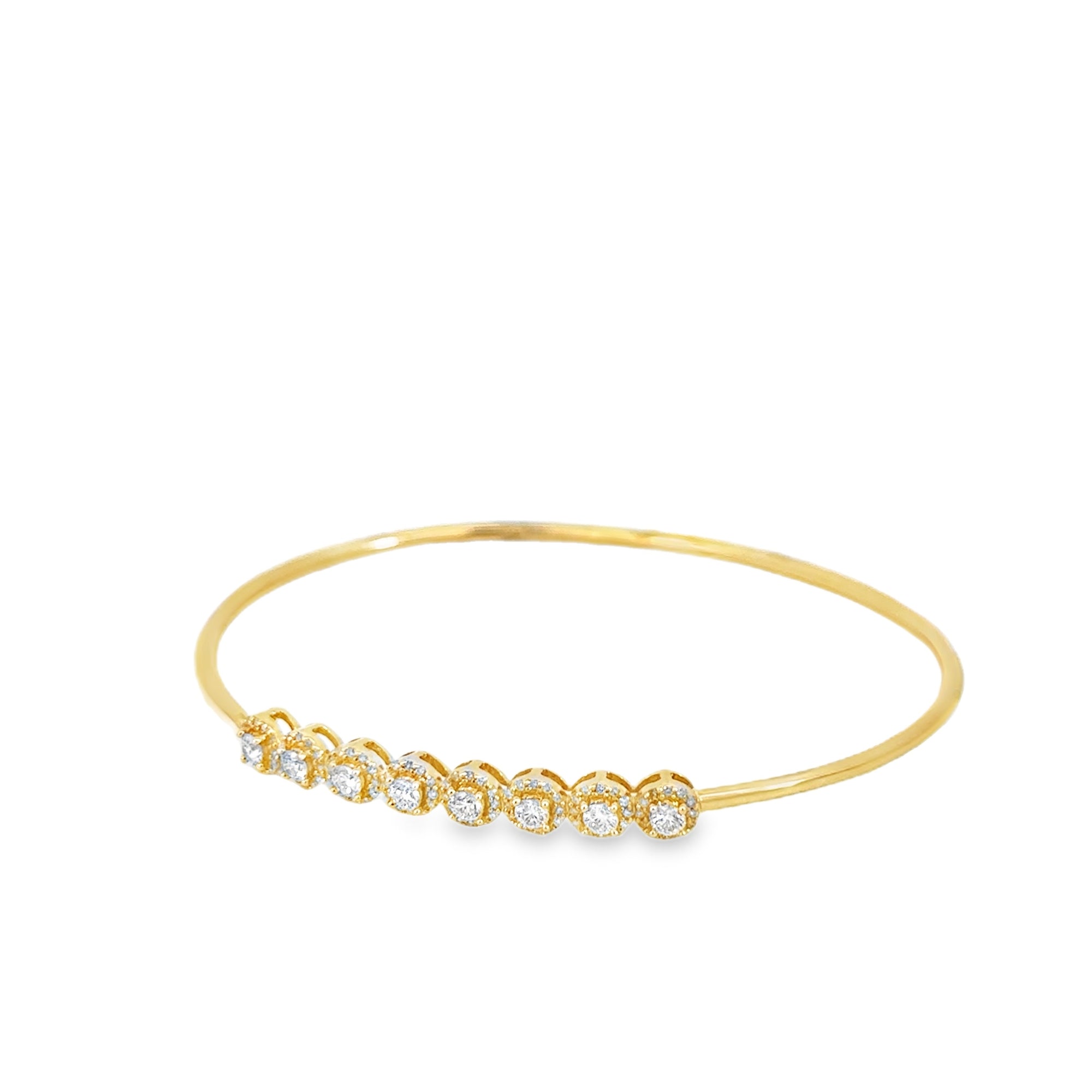 The Gemma Bracelet (14k Yellow Gold and Diamonds)