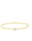 Bezel Set Diamond Solitare Bangle Bracelet