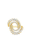 The Wave Ring (14k Yellow Gold, Diamond)
