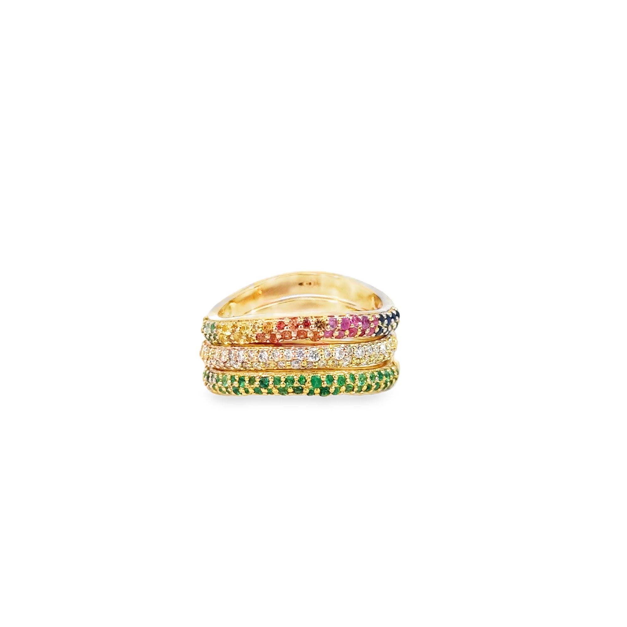 Diamond Curved Ring