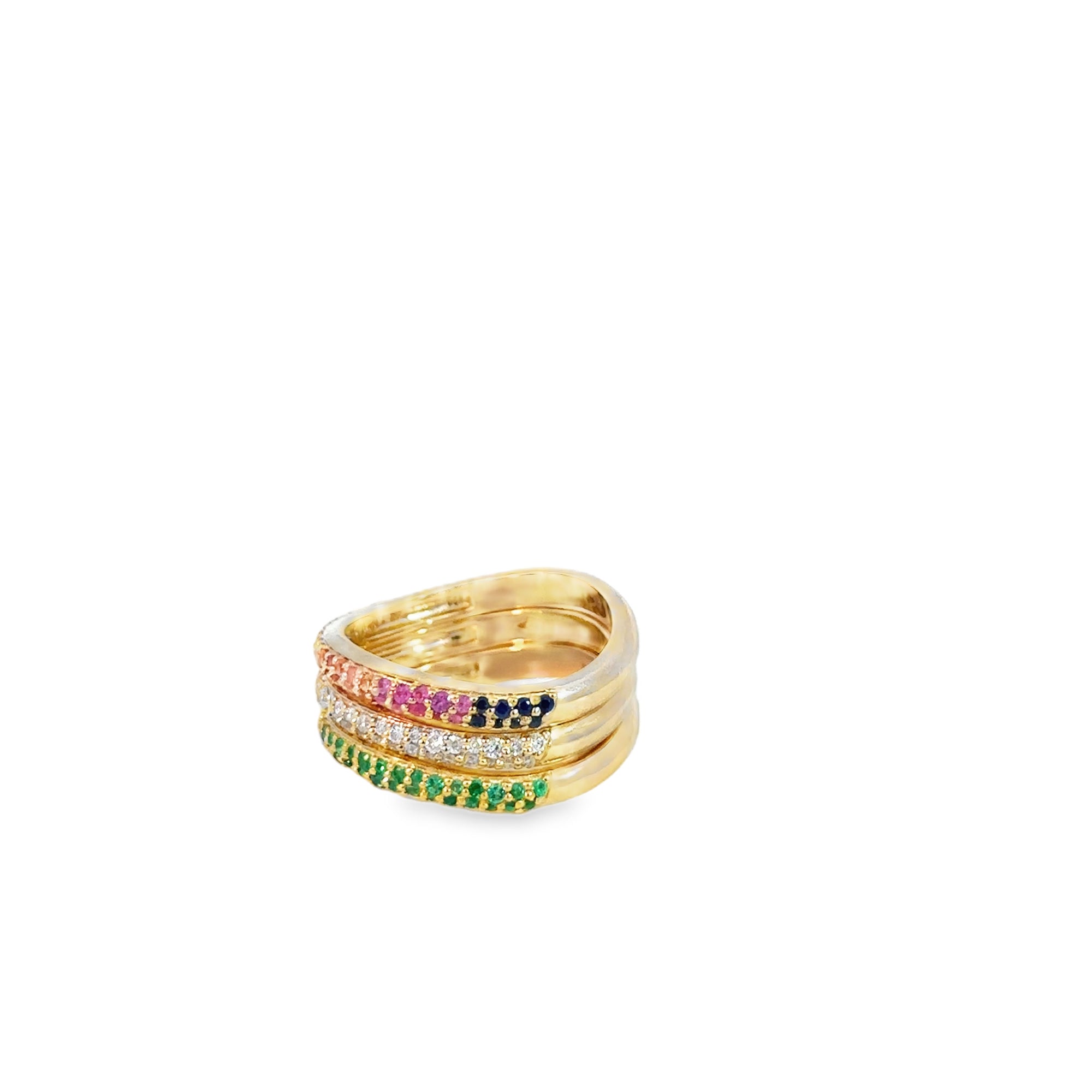 Diamond Curved Ring