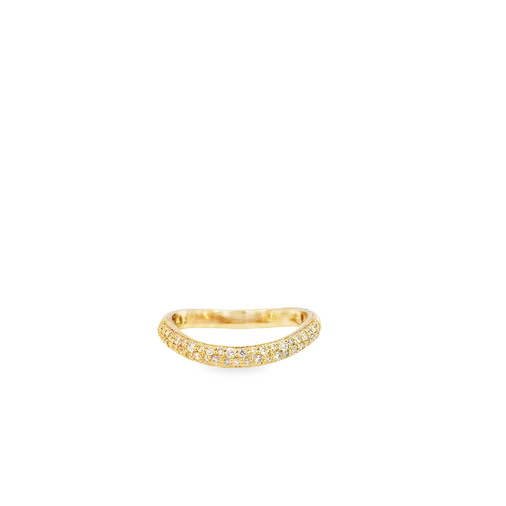 Diamond Curved Ring