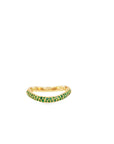 Emerald Curved Ring