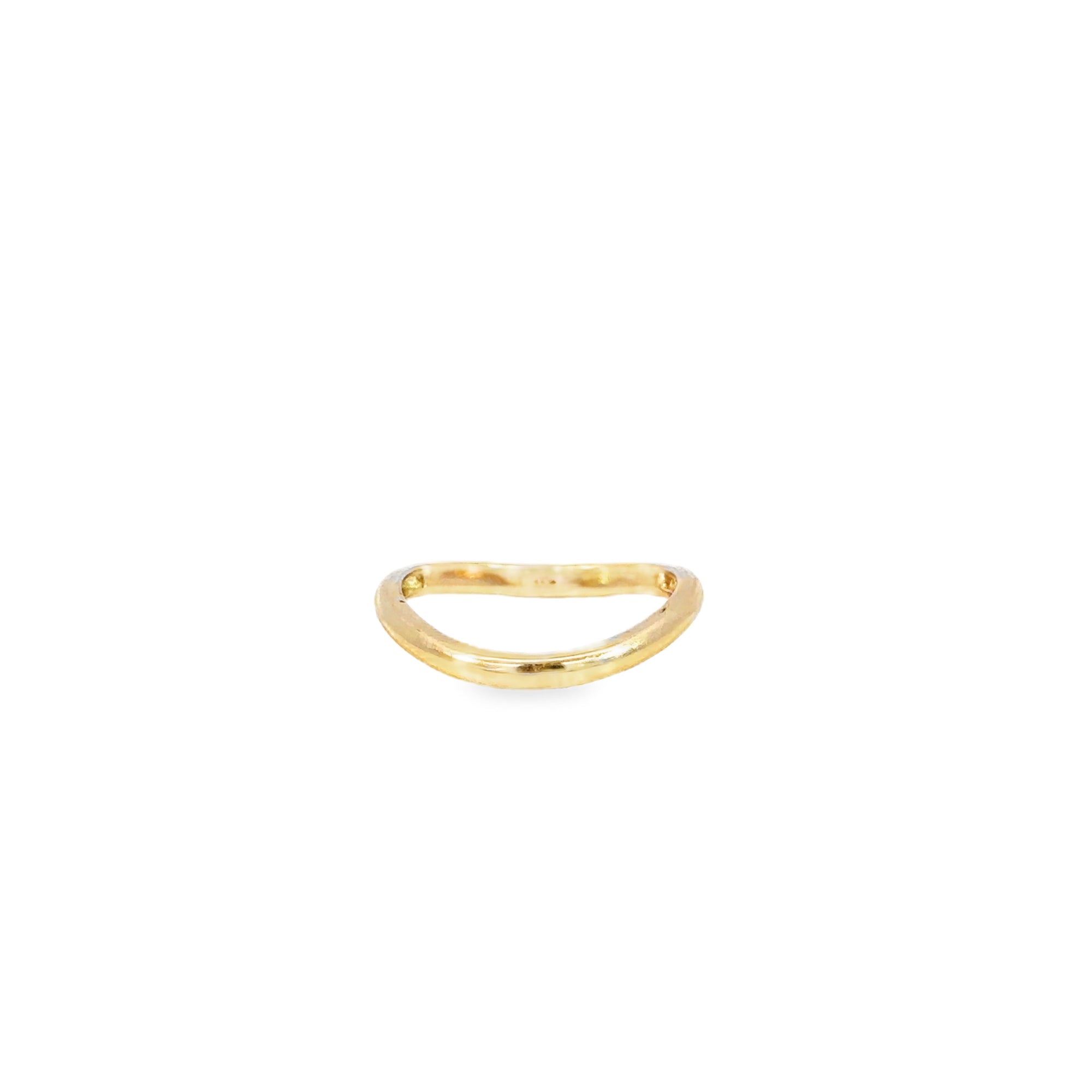 14k Yellow Gold Curved Ring