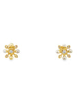 The Anthea Earrings (14k Yellow Gold, Diamond, and Pearl)