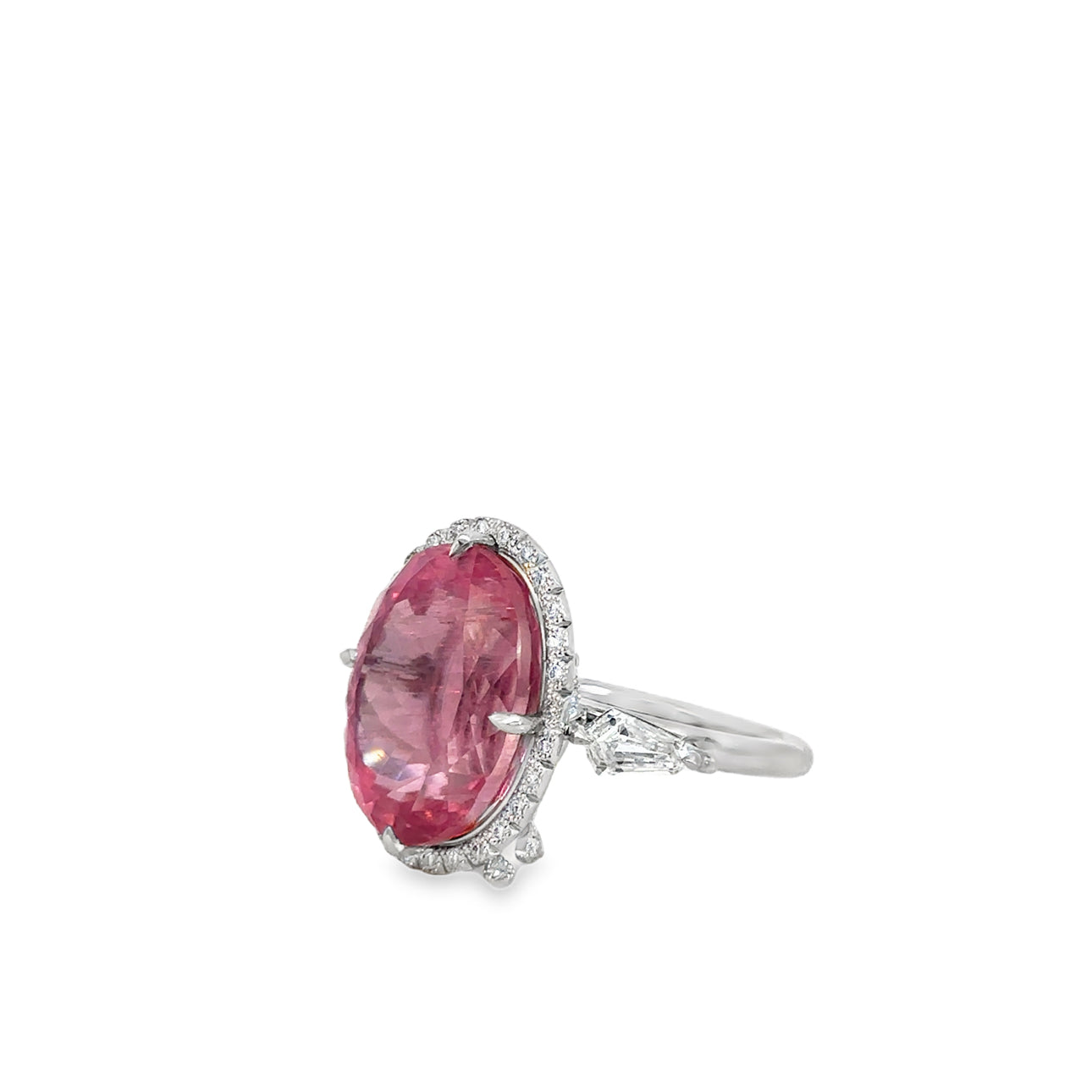 The Ballerina Ring (Platinum, Pink Tourmaline, and Diamond)