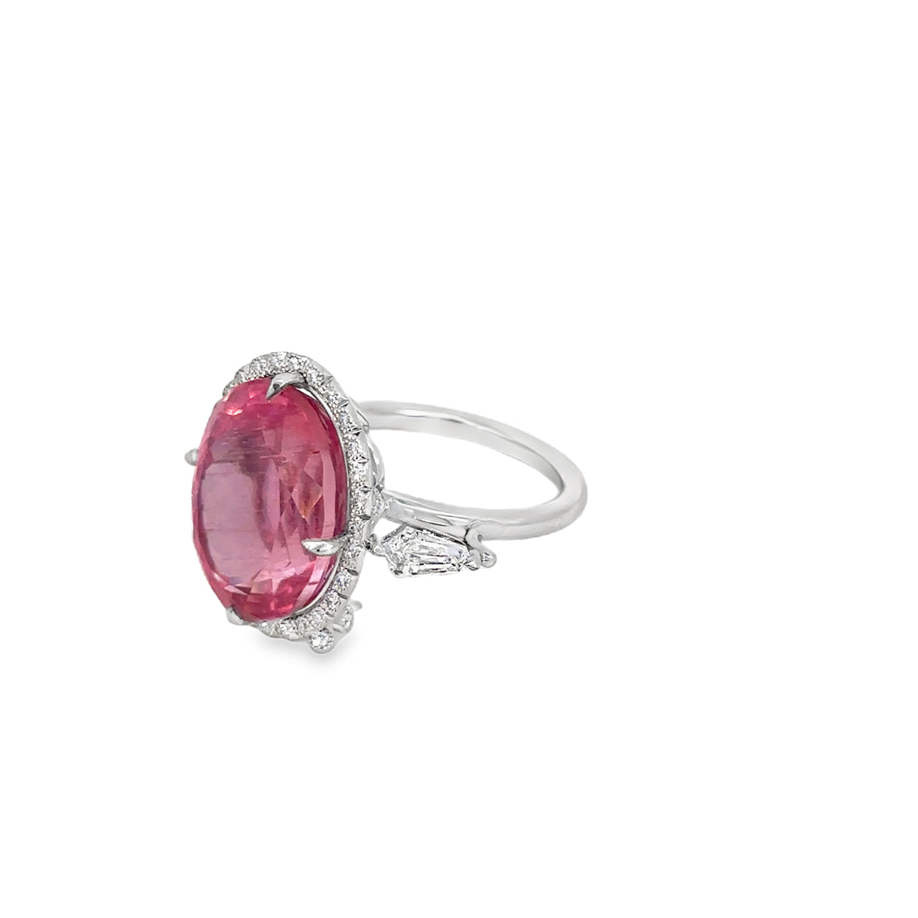 The Ballerina Ring (Platinum, Pink Tourmaline, and Diamond)