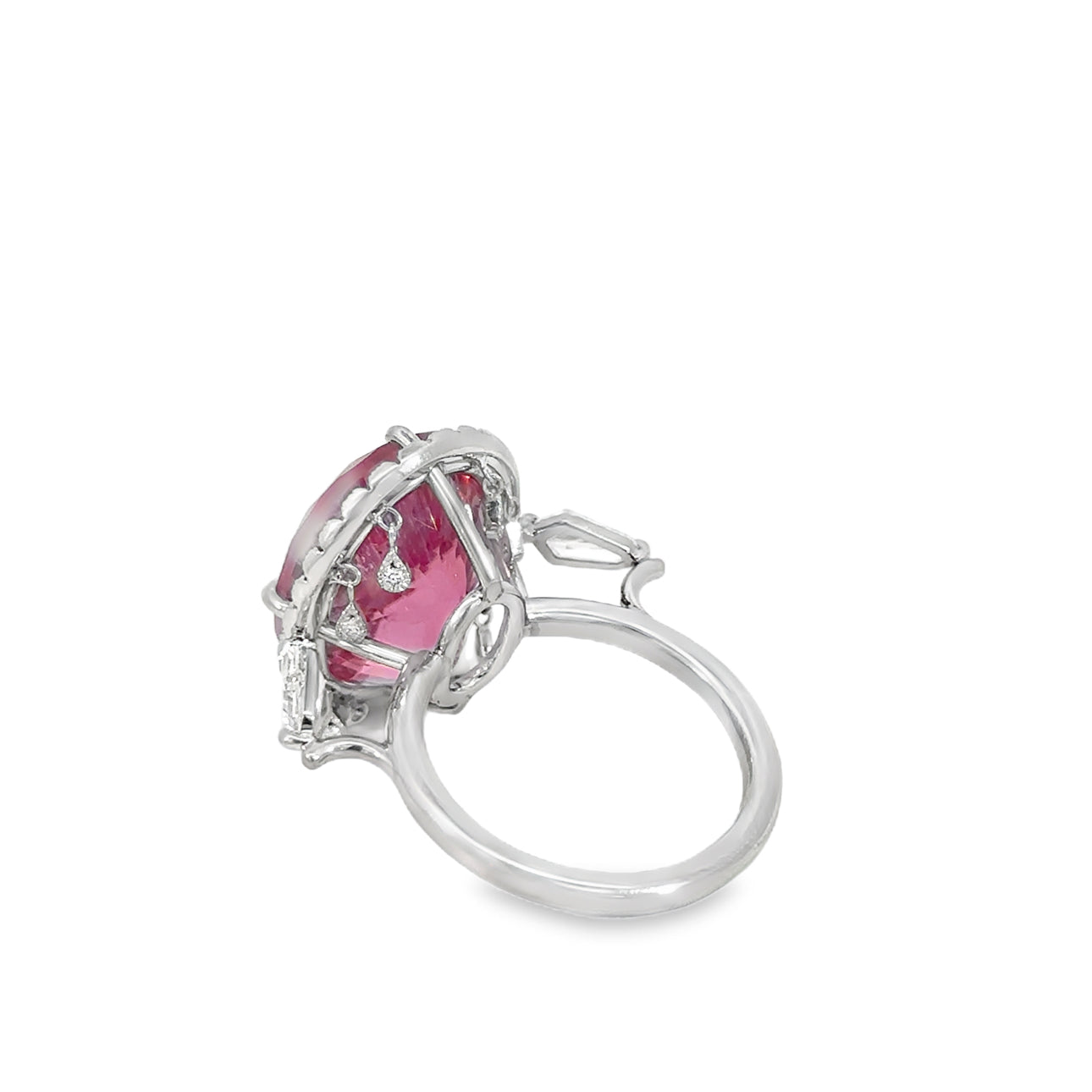 The Ballerina Ring (Platinum, Pink Tourmaline, and Diamond)