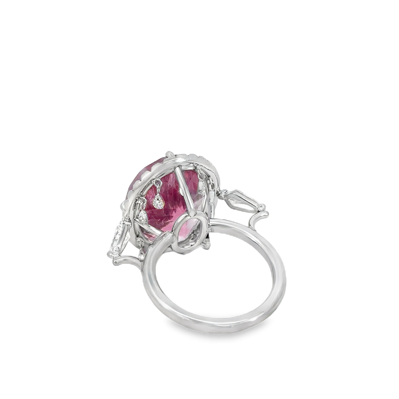 The Ballerina Ring (Platinum, Pink Tourmaline, and Diamond)
