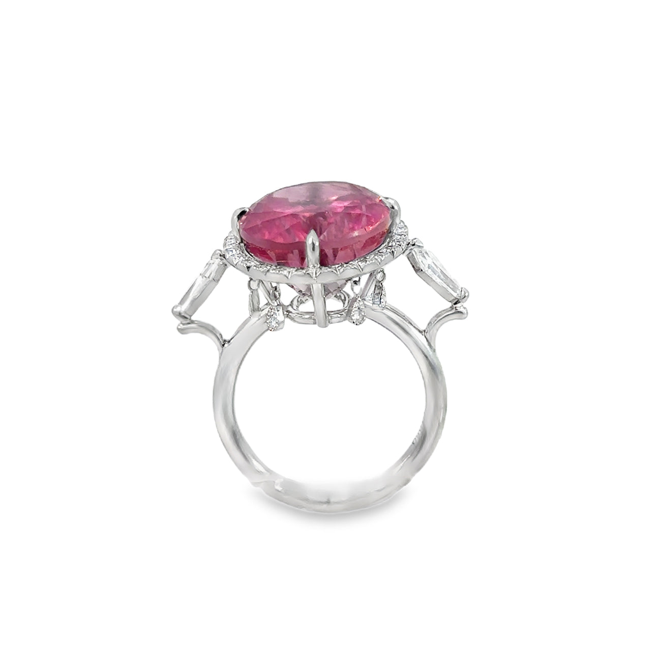 The Ballerina Ring (Platinum, Pink Tourmaline, and Diamond)