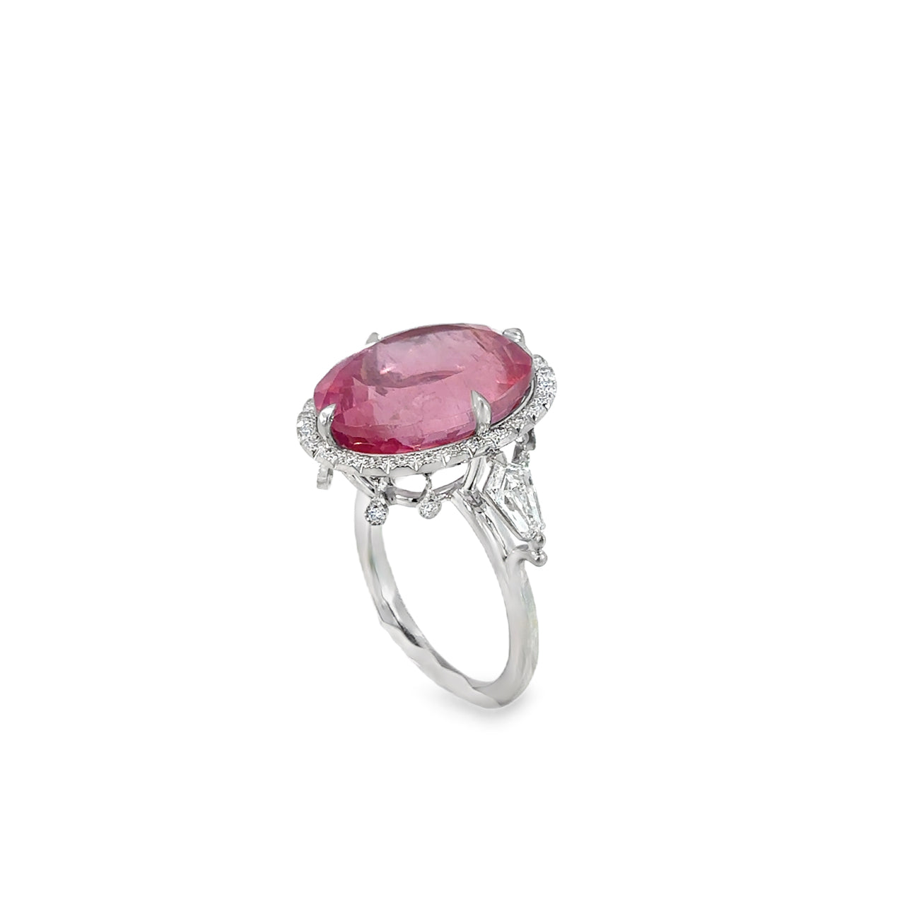 The Ballerina Ring (Platinum, Pink Tourmaline, and Diamond)