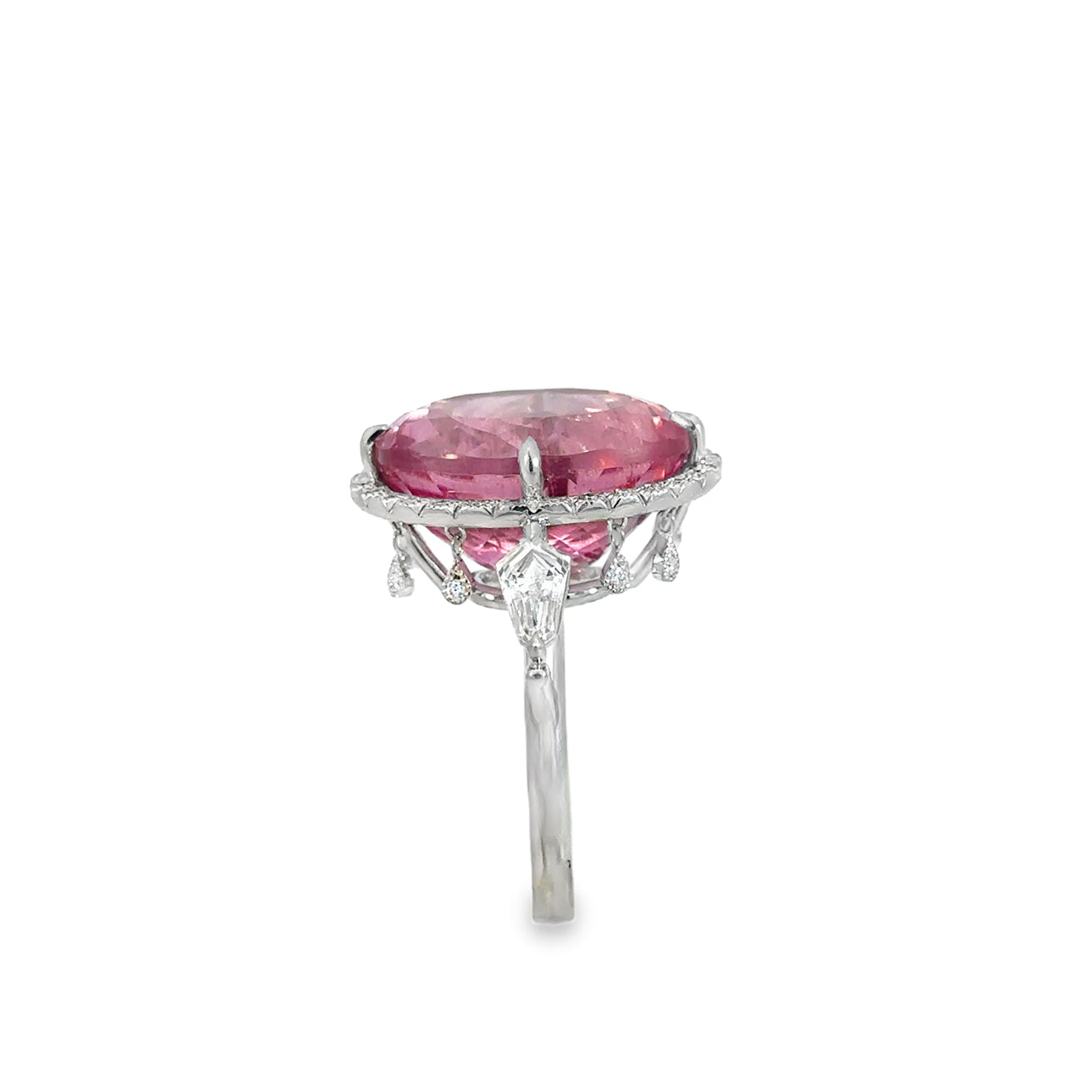 The Ballerina Ring (Platinum, Pink Tourmaline, and Diamond)