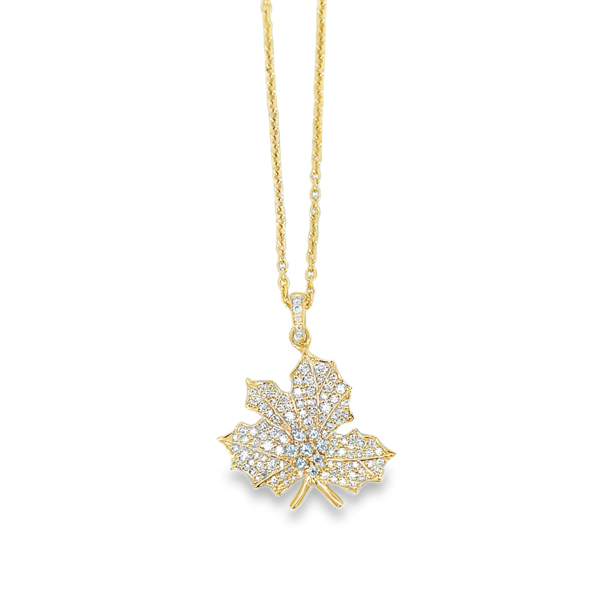 Holly Flower and Blue Topaz December Pendant Necklace