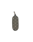 Champagne Diamond Studded Tag Pendant