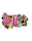 Tourmaline and Diamond Cuff Bracelet