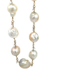 South Sea Pearl and Briolette Diamond Necklace