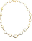 South Sea Pearl and Briolette Diamond Necklace