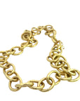 Hammer Finished Gold Chain Necklace