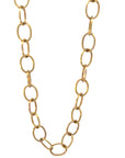 Handmade Royal Gold Oval Link Chain Necklace