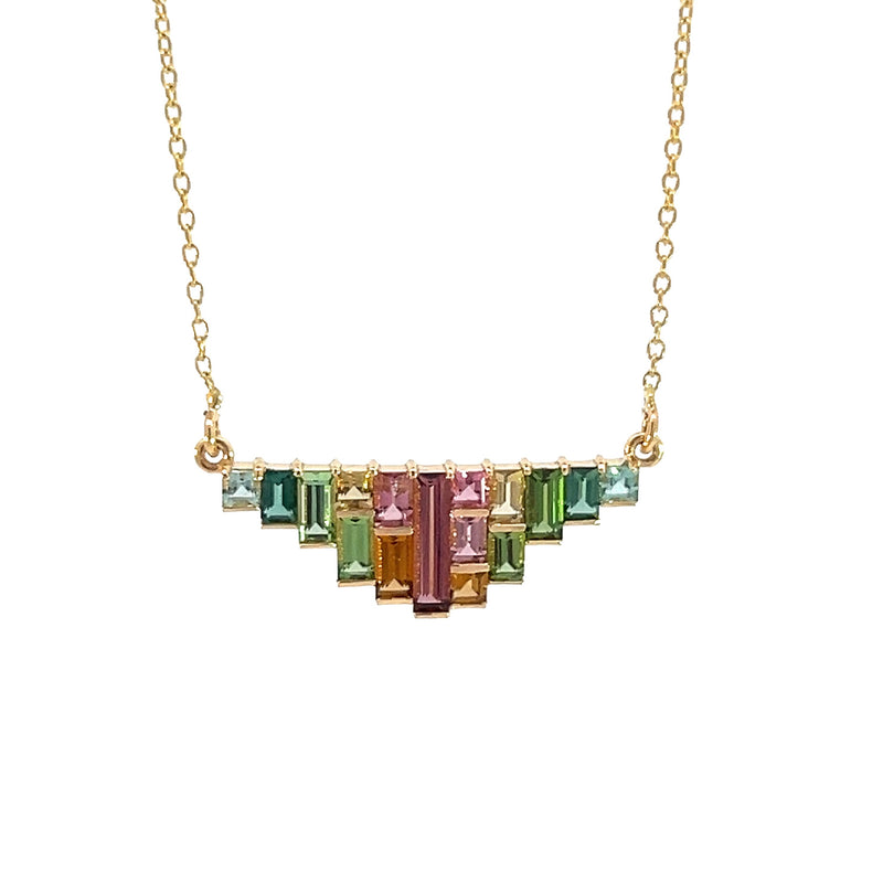 Rainbow Tourmaline Necklace