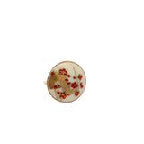 Vintage Japanese Porcelain Satsuma Button Ring