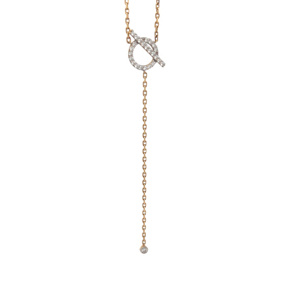 Two-Tone Lariat Necklace