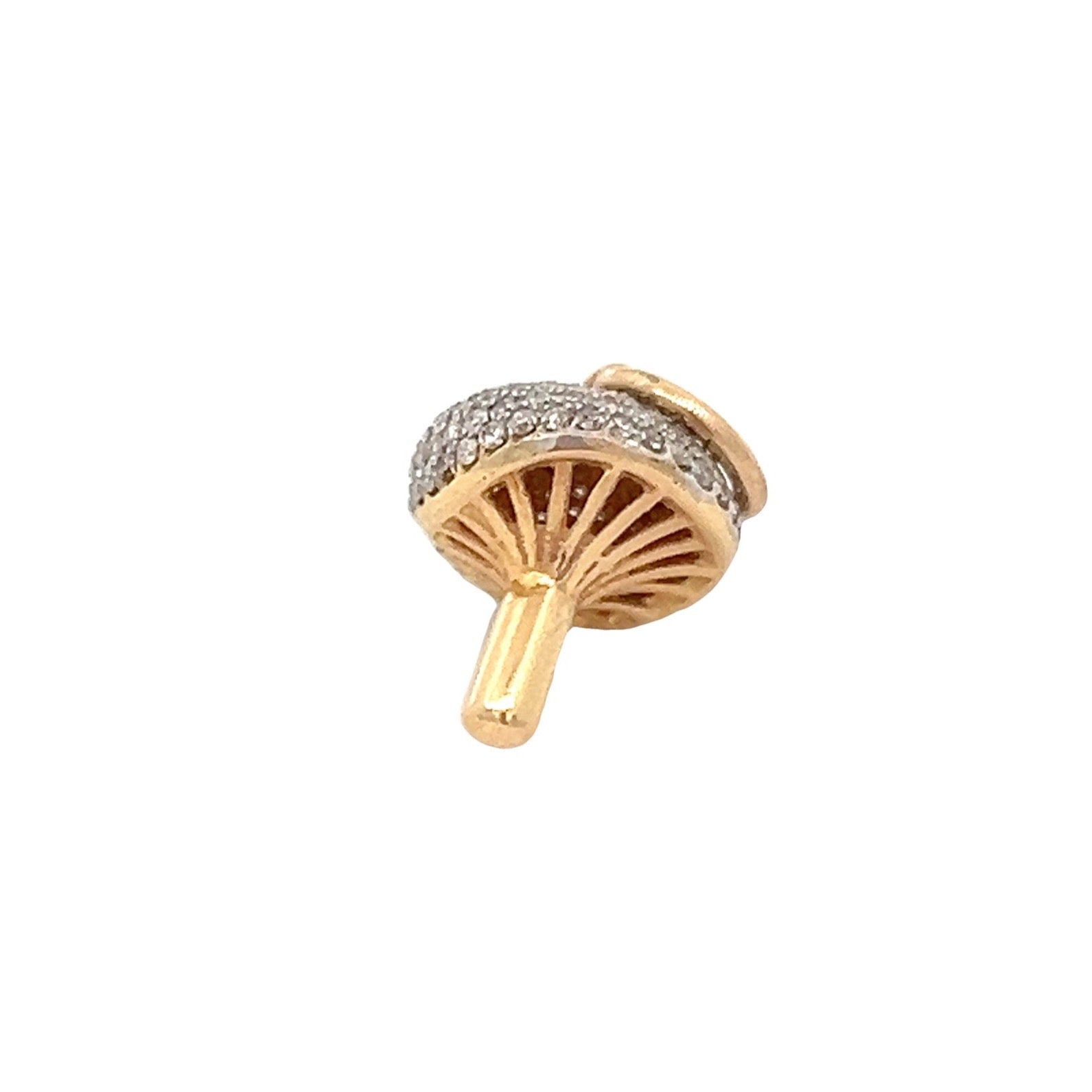 Pavé Top Mushroom Pendant Charm