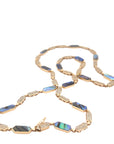 Abalone Link Necklace with Pavé Diamond