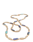 Abalone Link Necklace with Pavé Diamond