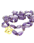 Amethyst and Royal Gold Long Necklace