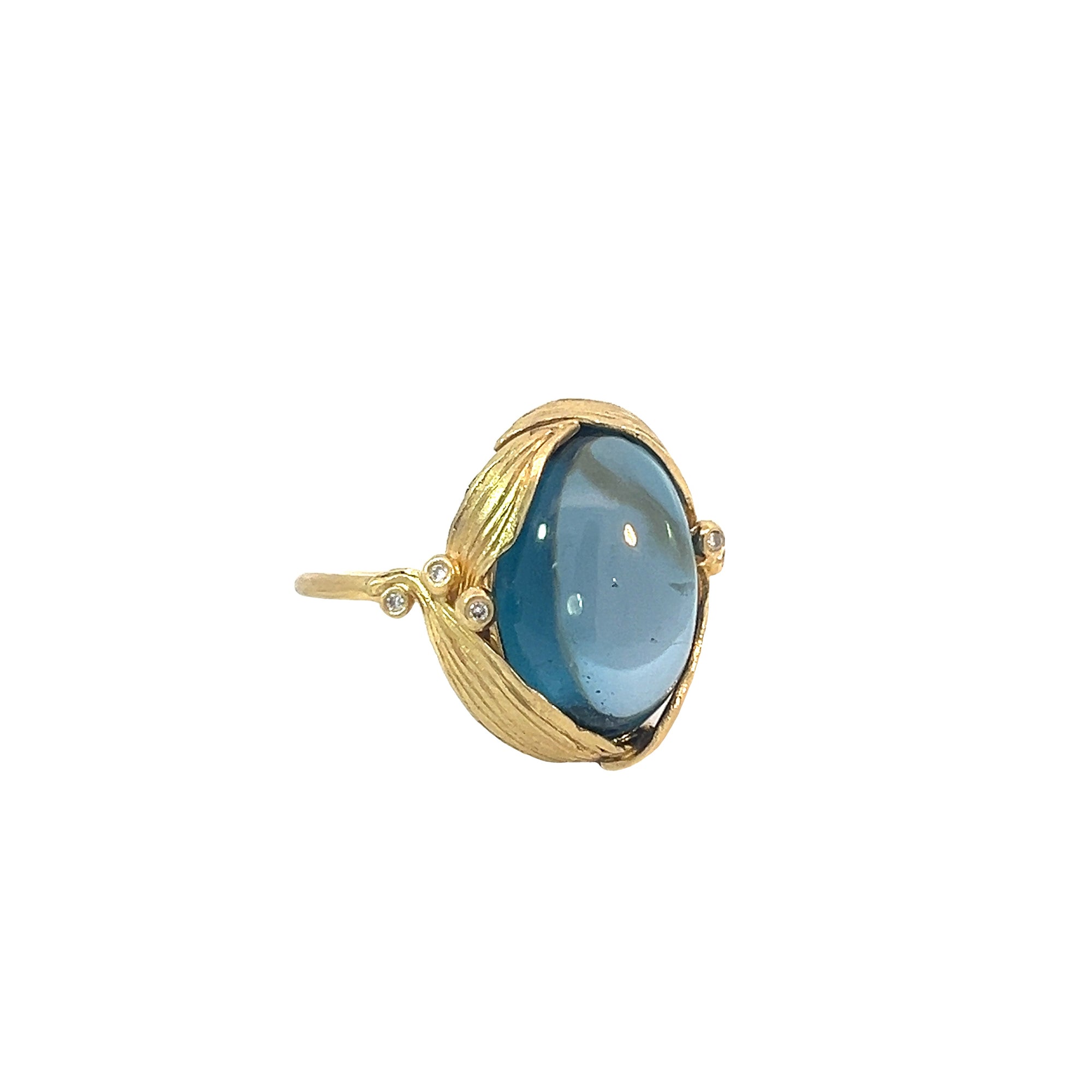 18k London Blue Topaz Ring