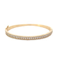 Three Row Round Diamond Bracelet