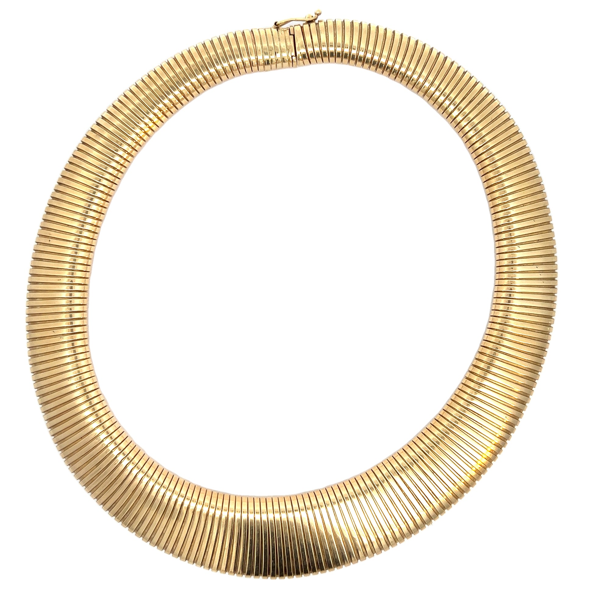 Omega-Style Gold Necklace