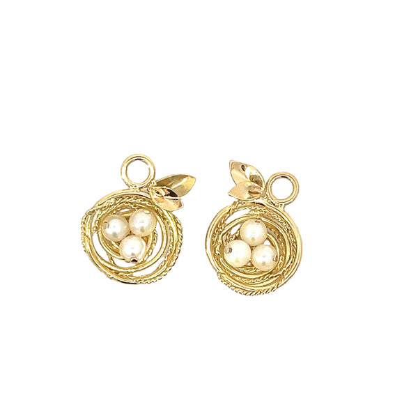 Pearl Nest Earring Charms