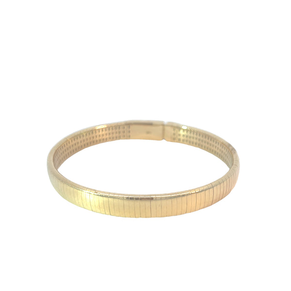 Omega-Style Gold Bracelet