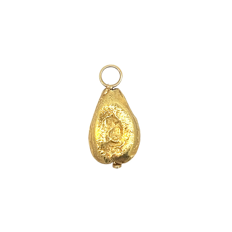 Royal Gold Torched Surface Pendant