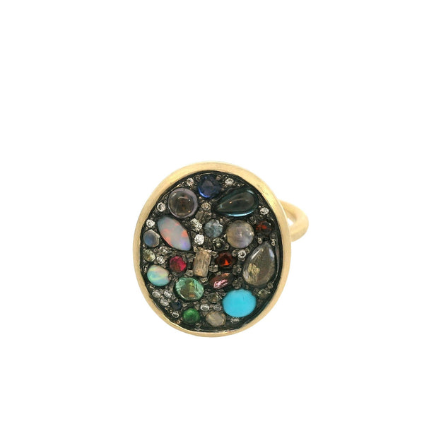 Multi Gem Treasure Ring