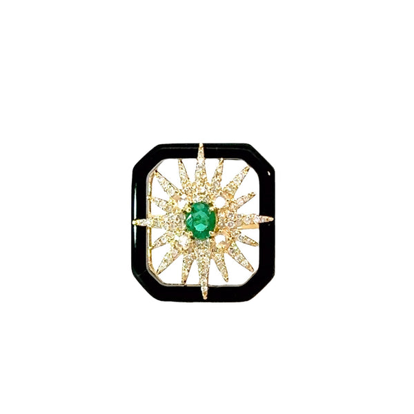 Diamond Starburst Tableau Ring