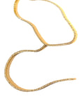 Diamond Lariat Tennis Necklace