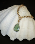 Green Quartz Drop Pendant