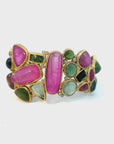 Tourmaline and Diamond Cuff Bracelet