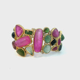 Tourmaline and Diamond Cuff Bracelet